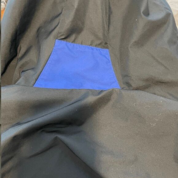 Cutter & Buck Windbreaker Utility Jacket Black Blue Vented Logo Full Zip Front - Picture 11 of 12